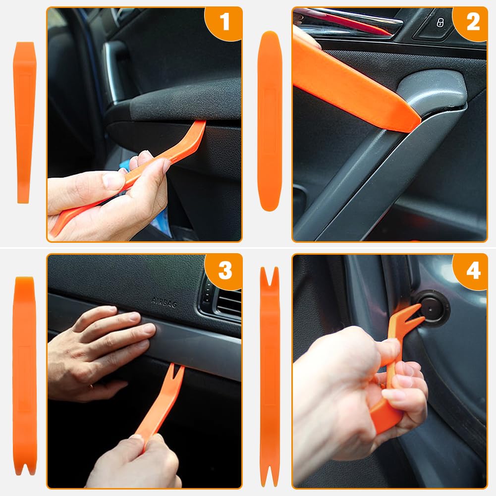 Kit d'outils pour voiture 25 pièces - Kit d'outils automobile essentiel d'urgence avec crochet et pompe à air, étui portable pour réparations d'urgence