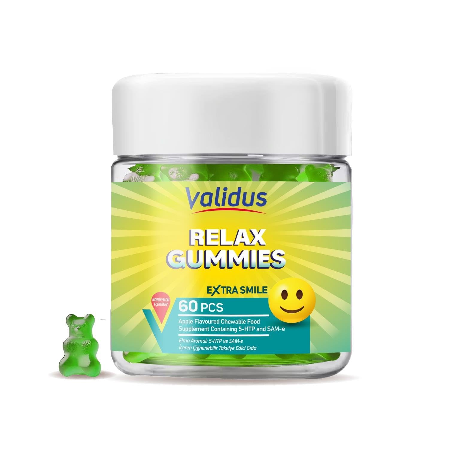 Validus Relax Vitaminler, Mineraller ve Takviye Edici Gıda 60 Gummies