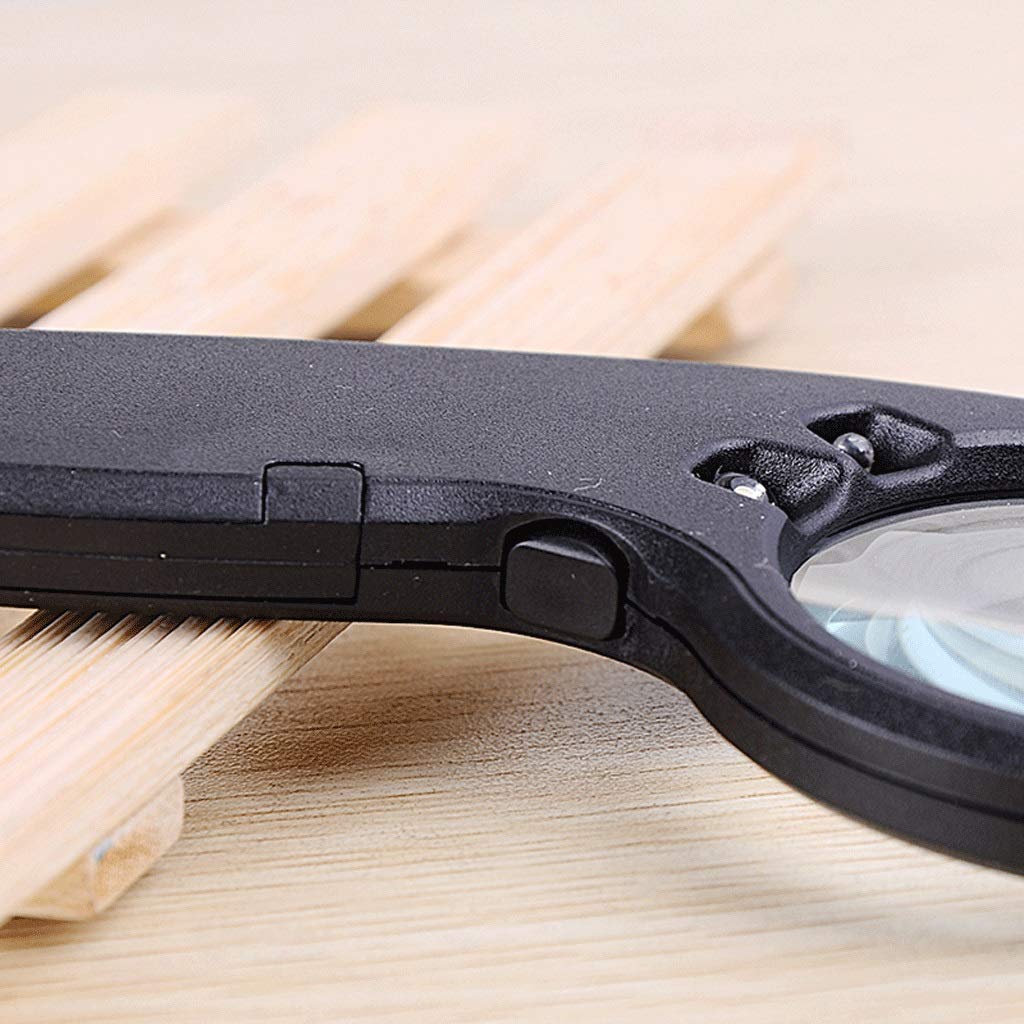 Lupa de Mano con luz LED 4X para Lectura