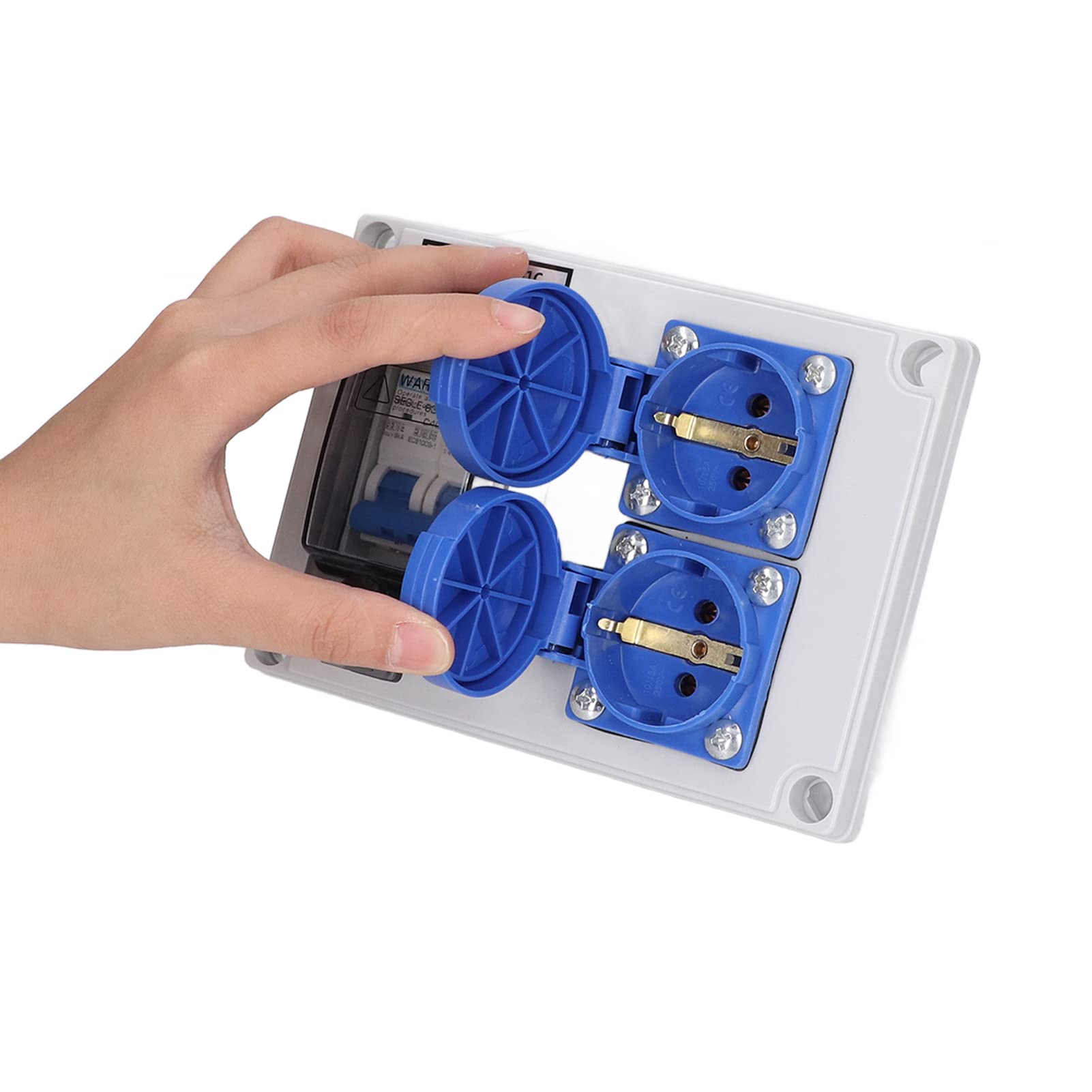 Wandsteckdose Doppelte Deutsche Steckdosendose 200-250 V 230 V 40 A 1P+N