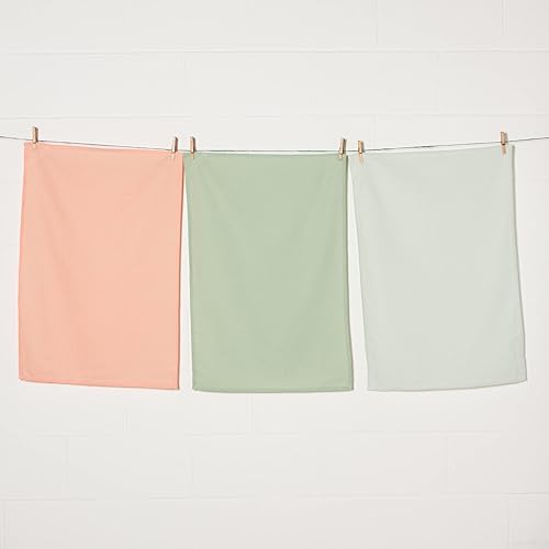 Miniatura 5 de Now Designs Floursack - Juego de toallas de cocina de algodón de secado rápido, 3 unidades, color amanecereucaliptoniebla, 20 x 30 pulgadas