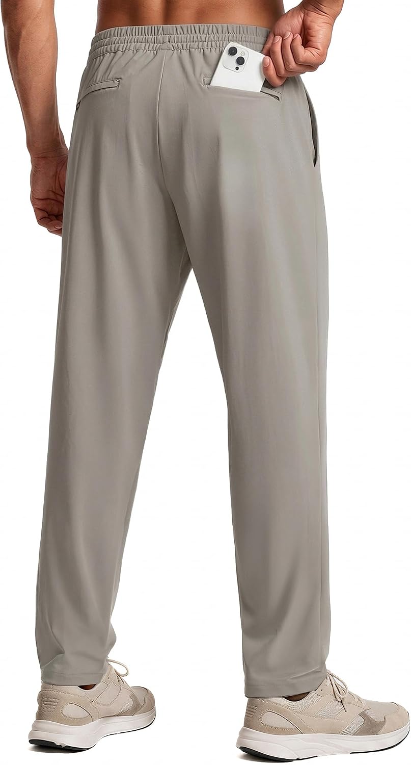 BRXL Men's Athletic Pants with 4 Pockets Lightweight Stretch Tapered Fit