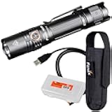 Fenix PD35 v3.0 Rechargeable Tactical Flashlight, 1700 Lumens EDC with Battery and Organizer (Black)