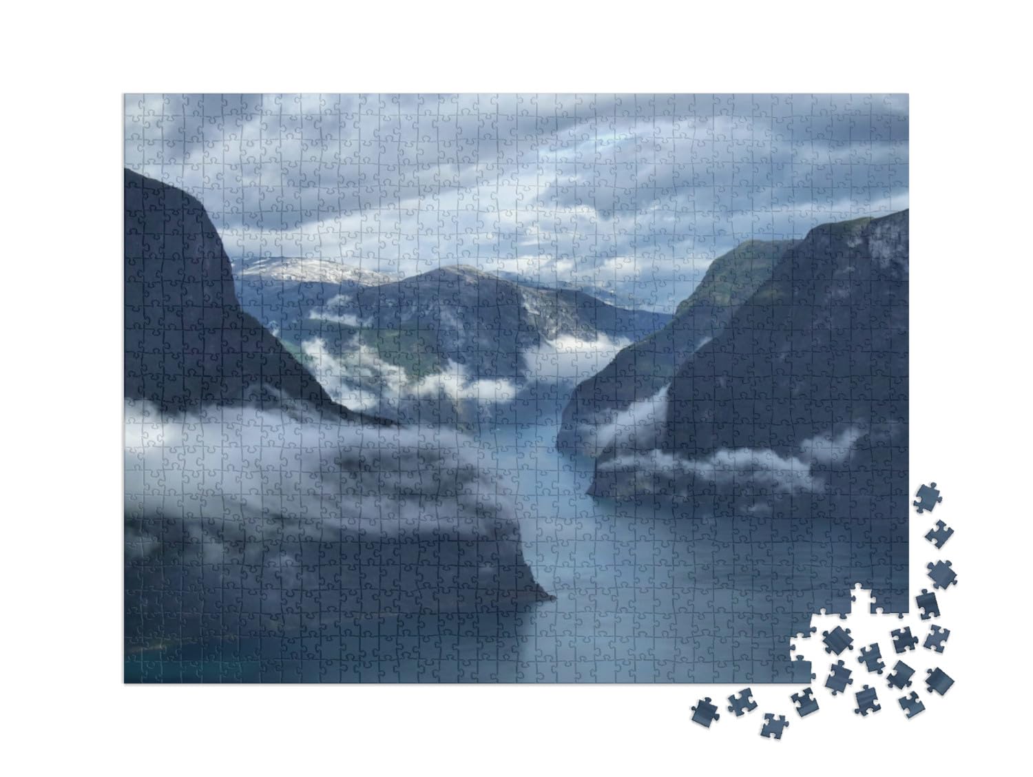 Puzzle 1000 pièces XXL « Paysages Sauvages près de Flam et Aurland - Norvège »