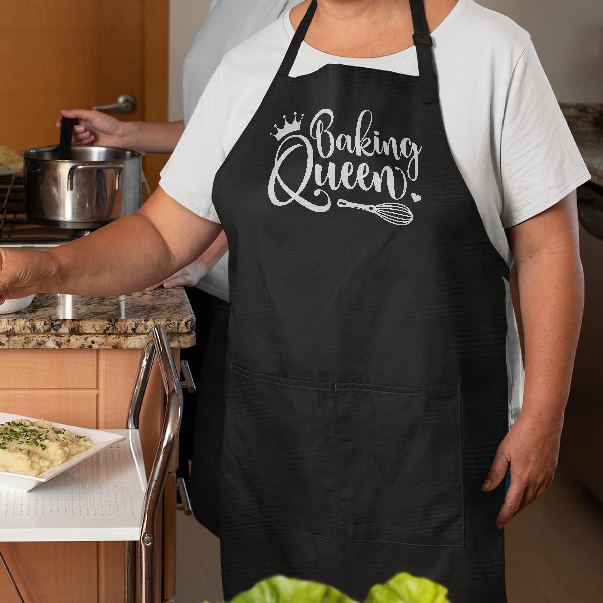 SANDJEST Men's Aprons with Pockets - Funny Aprons for Men BBQ, Kitchen, Cooking - Gifts for Birthday, Birthday - Image 4