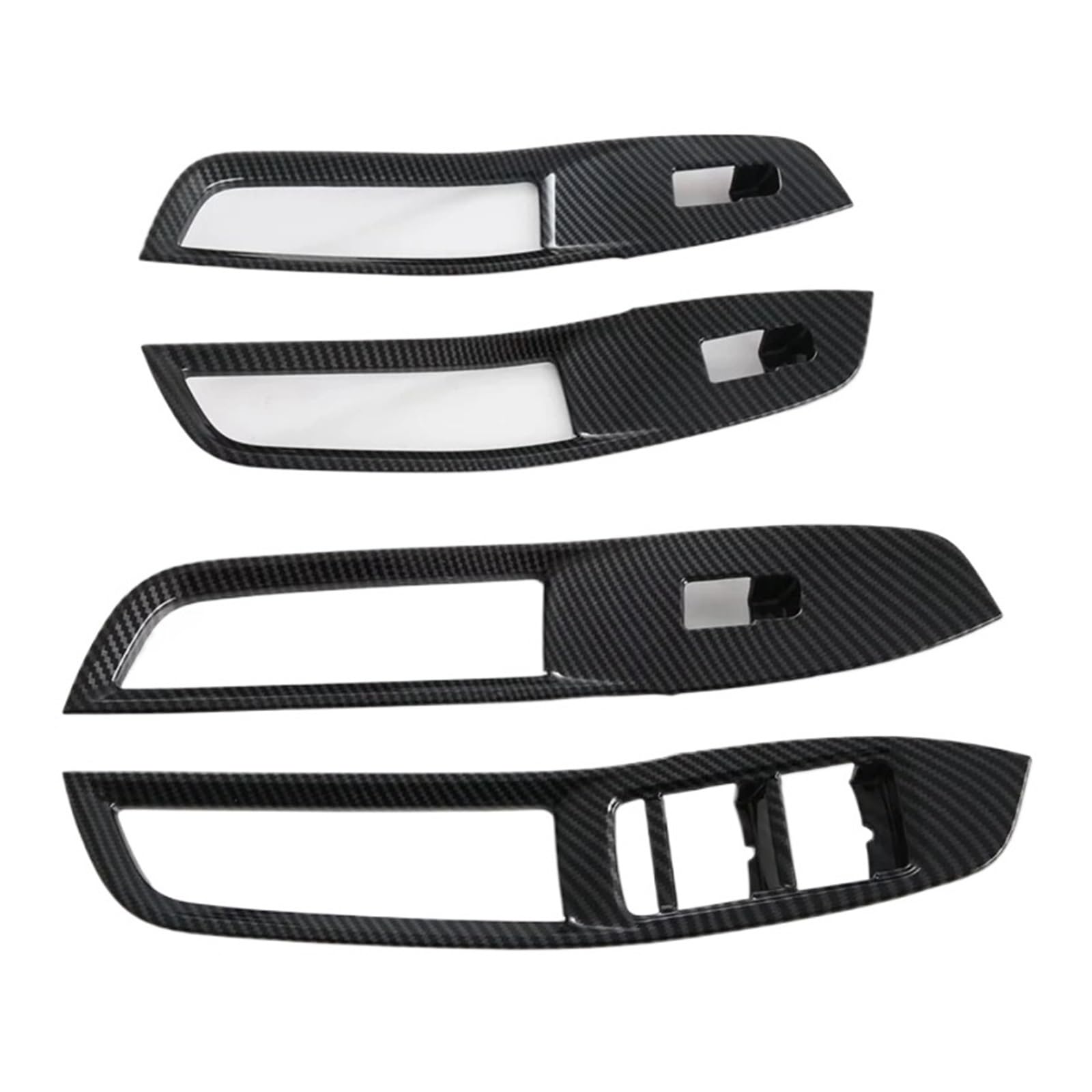 XNJIADVSY Compatible With MG ZS 2024 Car Window Switch Lift Button Cover Trim Interior Accessoriess Carbon Fiber(Carbon Fiber RHD)