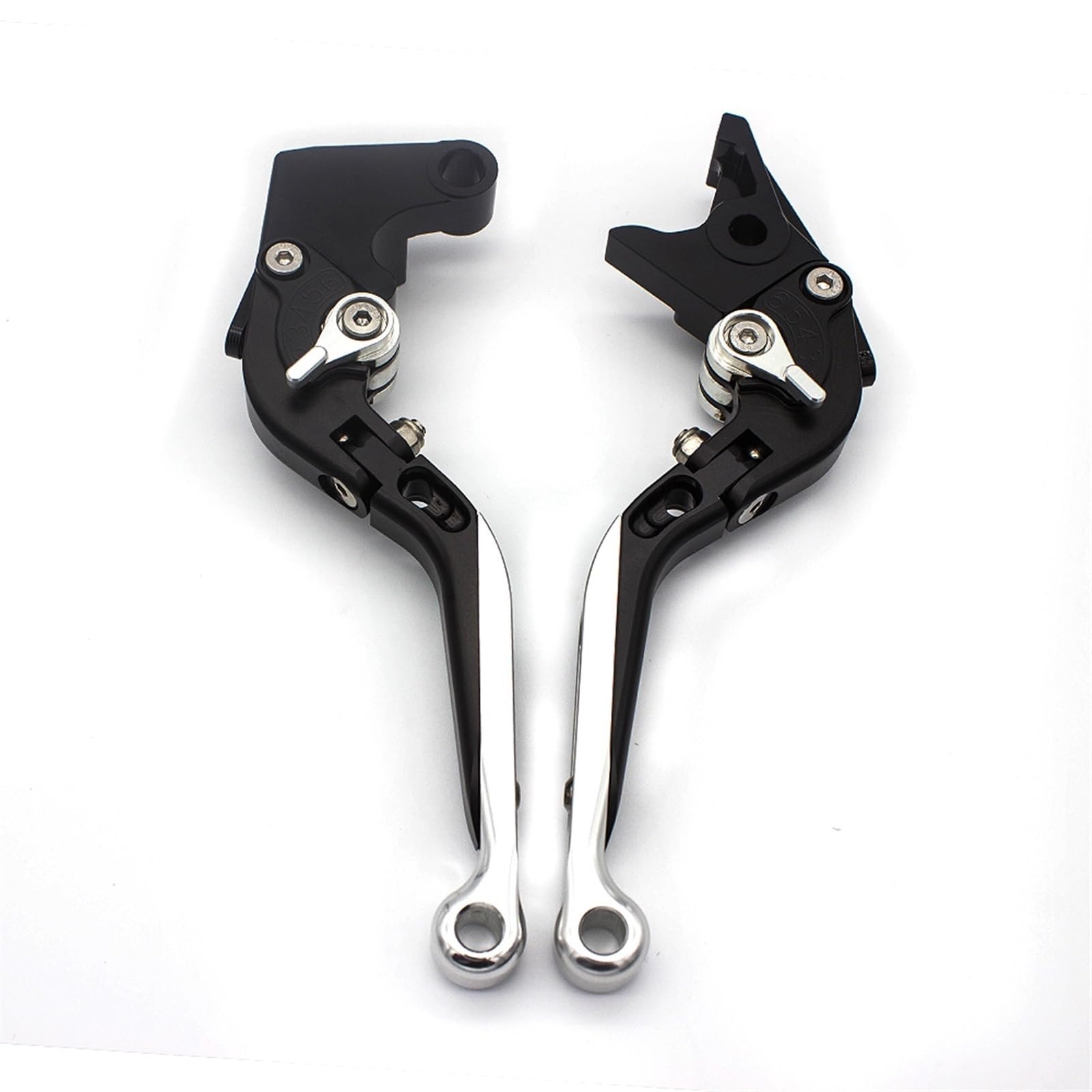 Motocykl CNC Dźwignia Sprzęgła Hamulca Uchwyt Motocykla Przednie Uchwyty Sterujące Akcesoria Dla Yamaha MT125 2014 2021 (Color : Fold Extend Sliver)
