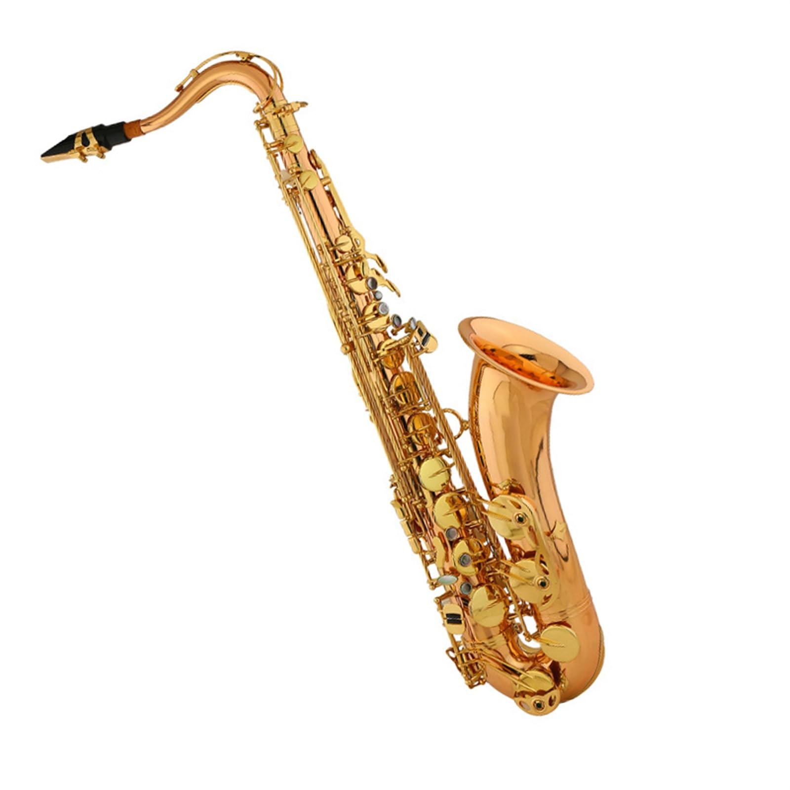 Saxofón Saxofón Tenor Si Bemol Brass Band Toca Profesionalmente El Saxofón De Latón