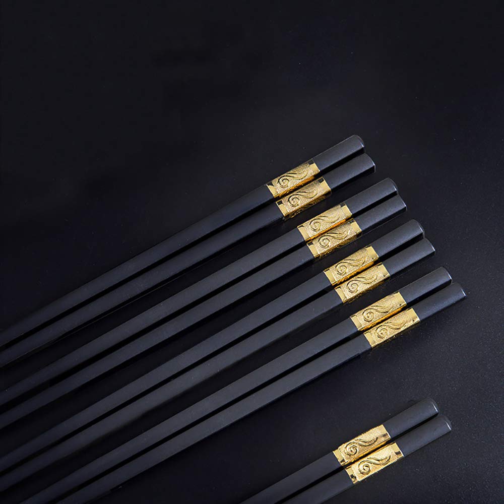 chinesische Essstäbchen, asiatisches Besteck, wiederverwendbare Essstäbchen, ein Satz hochwertiges Geschirr, rutschfest/schimmelig (Länge: 27,2 cm), Essstäbchen, Glasfaser-Essstäbchen-Set-A ( Color :