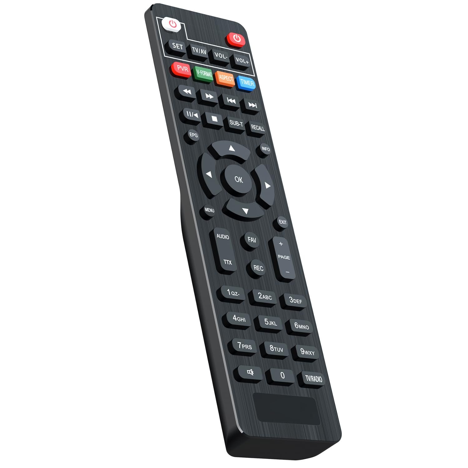 Dcolor TV Remote Control for Navigation, Volume, Channels, Compatible with Dcolor ATSC TV Tuner