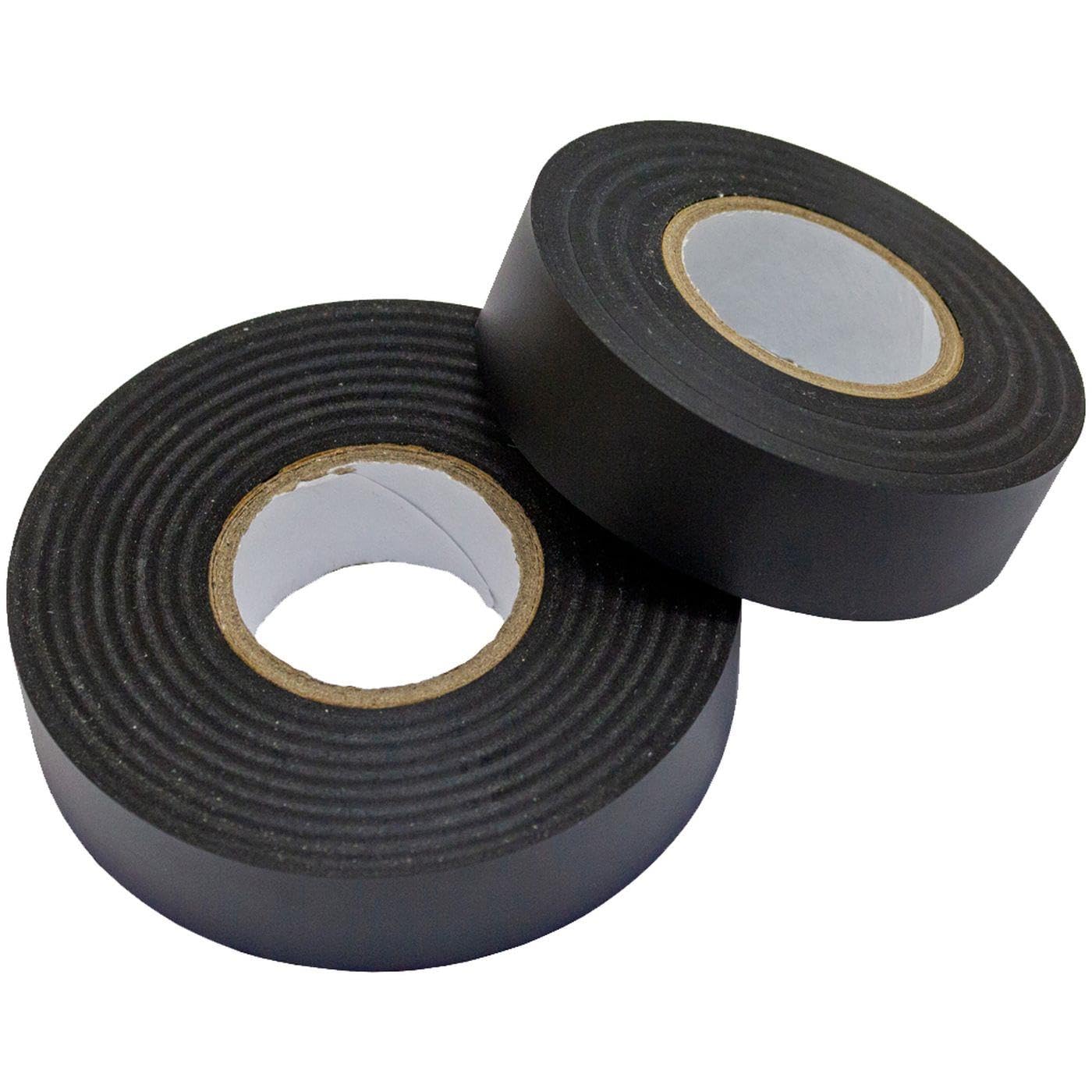 Lumonic 1 rollo Cinta aislante PVC 19mm x 33m cinta adhesiva negra Isotape I Adecuada para electricistas y aficionados I Cinta aislante en varias longitudes y colores