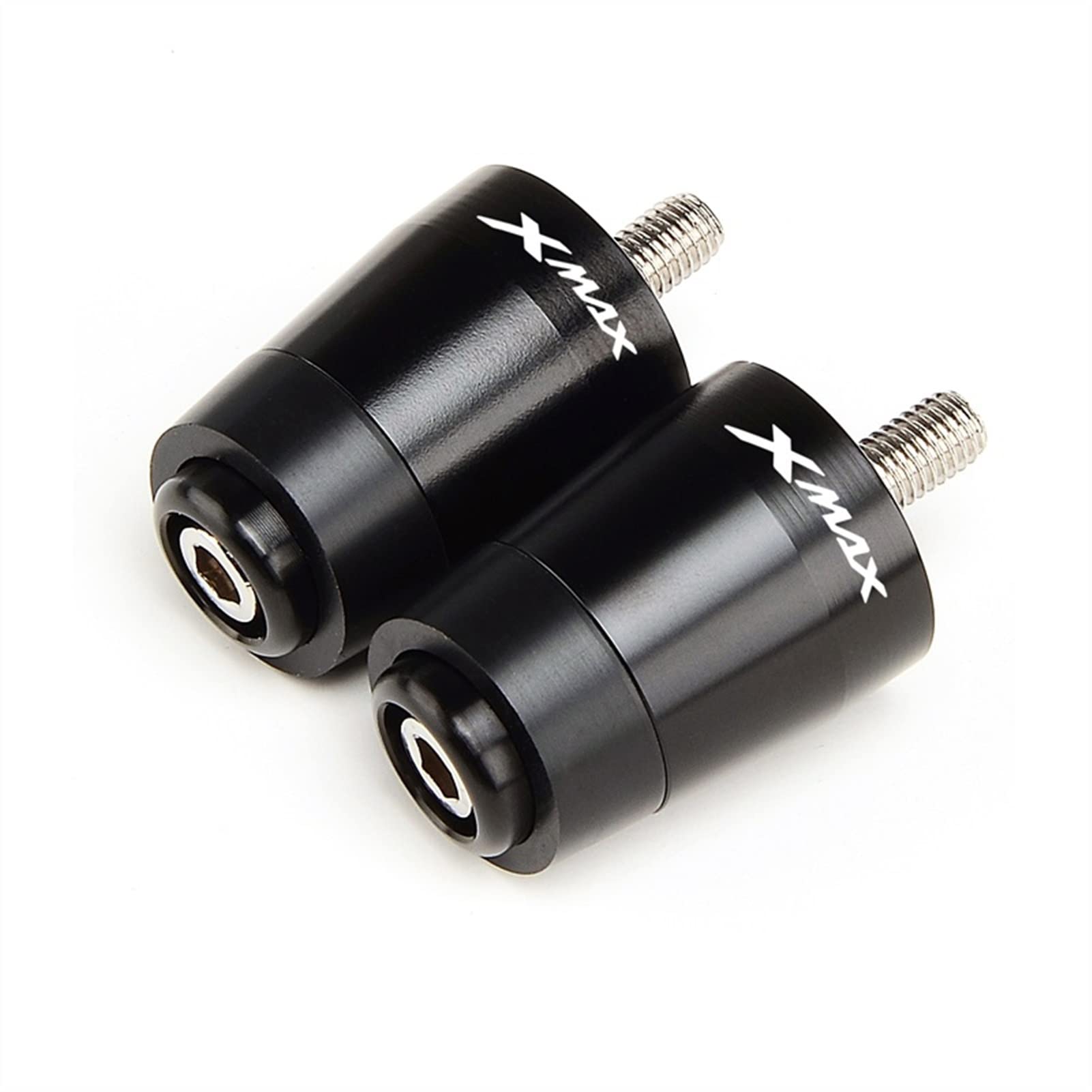 RYABE Motorcycle Accessories For YAMAHA XMAX 300 X-MAX 300 X MAX 300 2017-2020 CNC Handlebar Grips Handle Bar Ends Plug Anti Vibration Motorcycle Accessories (Color : Black)