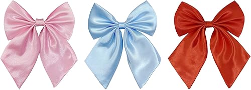 Pajarita para mujeres y adolescentes, elegante corbatín de satén para uniforme escolar, graduación o camiseta, accesorio W-B1