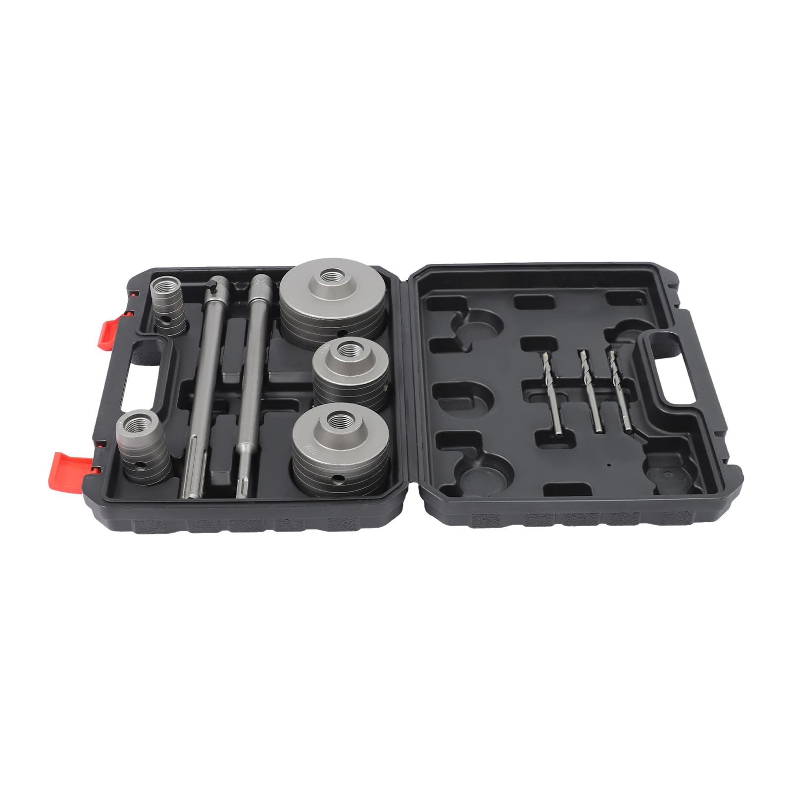 Juego de sierras perforadoras, 9 piezas, diámetro de corte de 30 – 100 mm