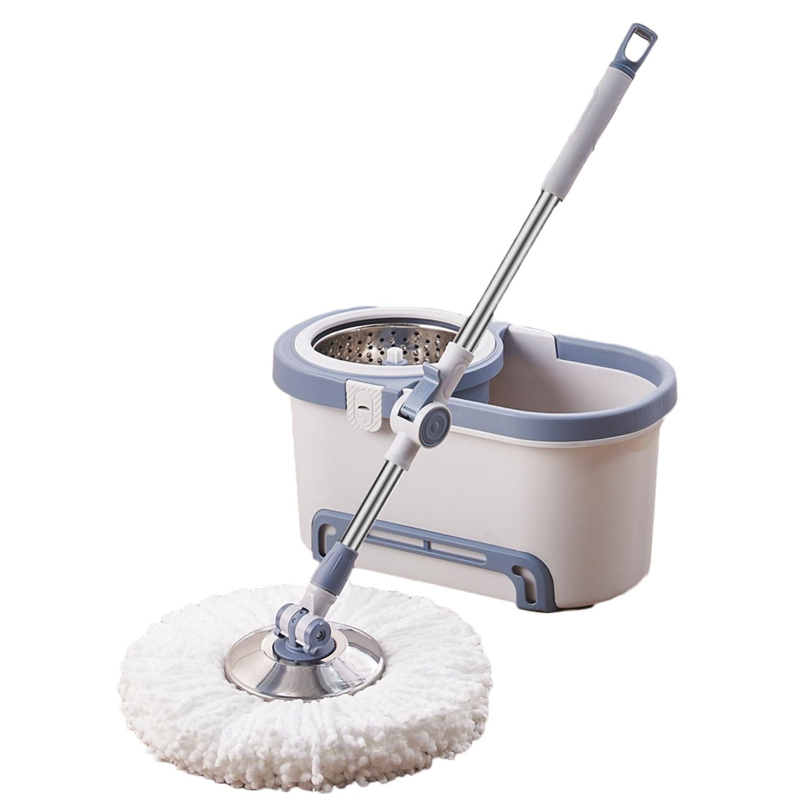 Mopp- Und Eimer-Set Mit Auswringer, 15 L (3,3 Gallonen), Kunststoff-Moppeimer for Nass- Und Trockengebrauch, Bequemer, Langlebiger Ausgießgriff for Boden Und Haushalt