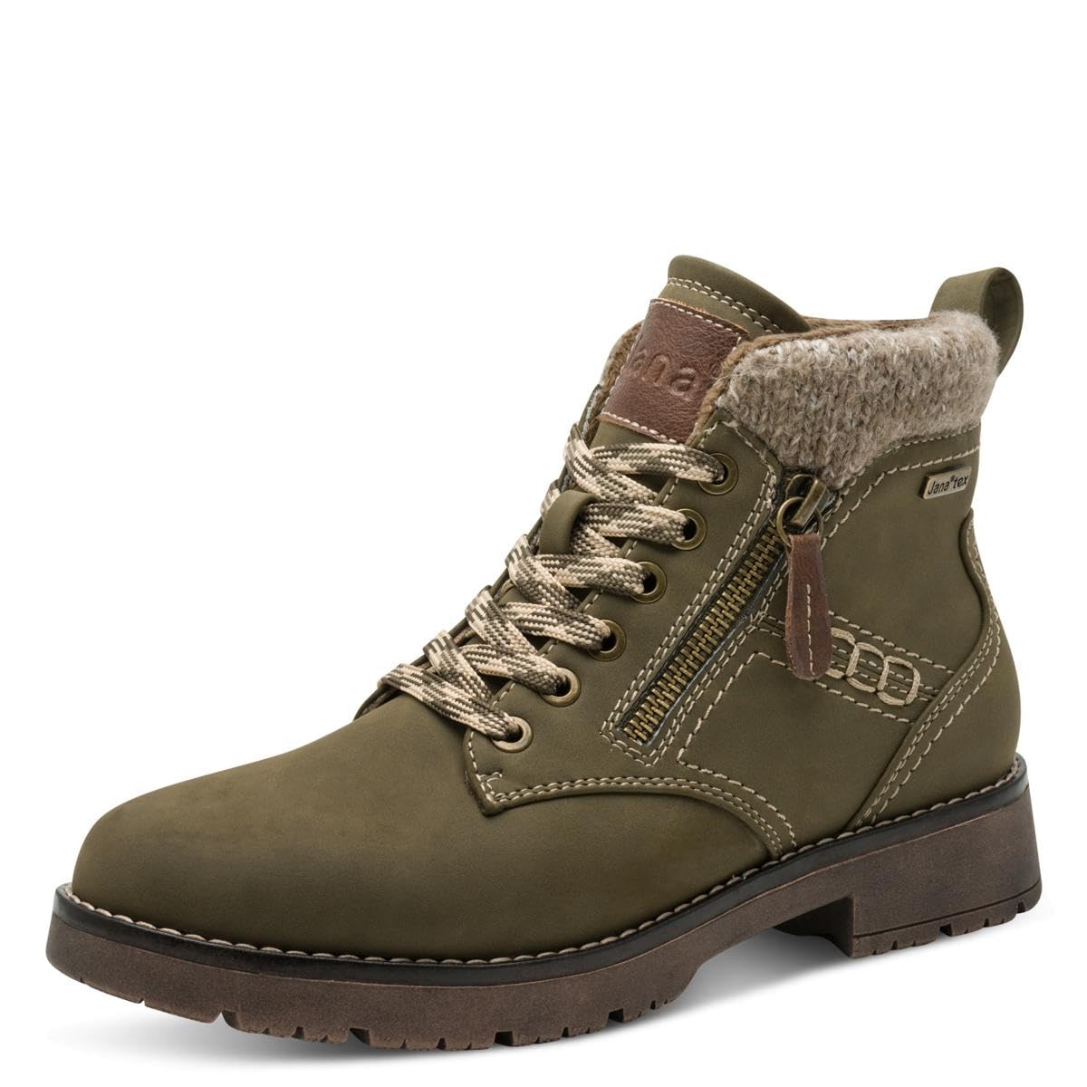 Jana Kobiety Jana Damen Lace Boot Flat Tex + VeganModa — buty