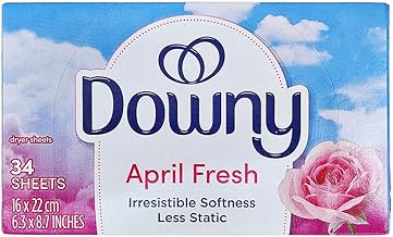 Dryer Sheets Fabric Softener Downy April Fresh Scent 34 Sheets (34 Sheets) American Goods [Parallel Import]