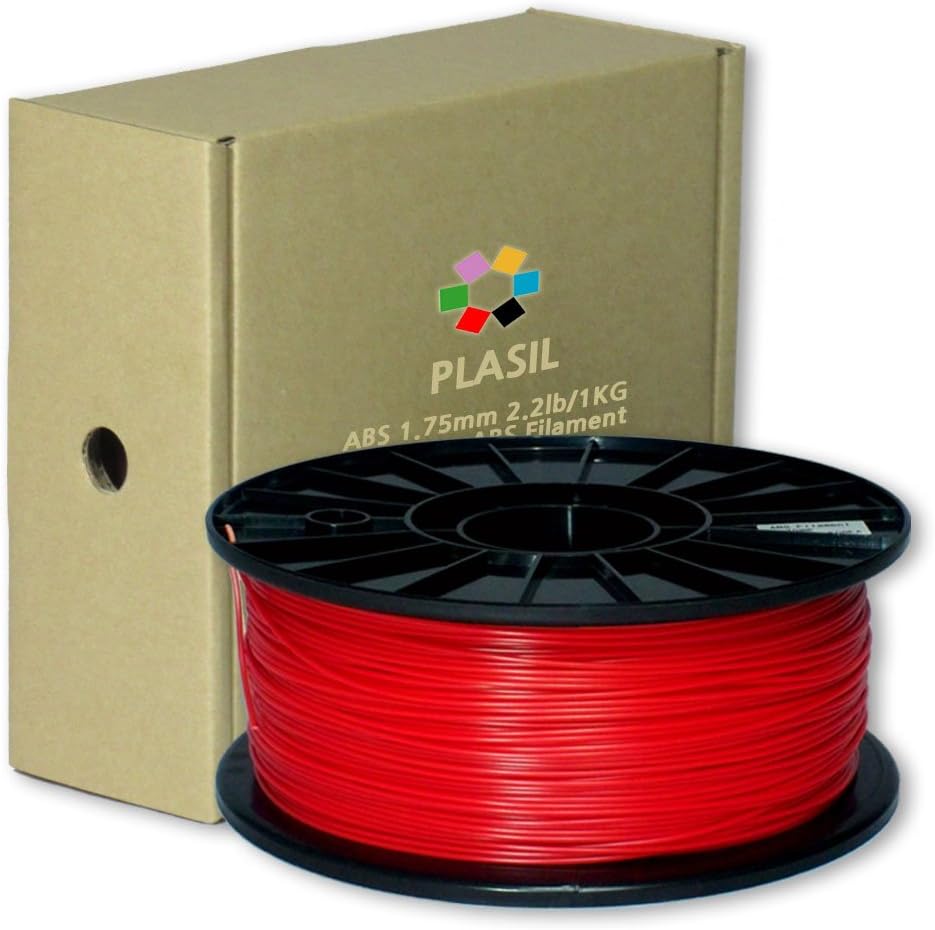 Plasil Korea 3D Printer Filament Red ABS Material 1.75MM 1KG/2.2LB