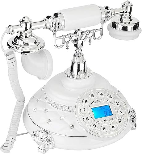Miniatura 2 de European Vintage Rotary Dial Living Room Home Phone Retro Old Fashioned Resin Telephone