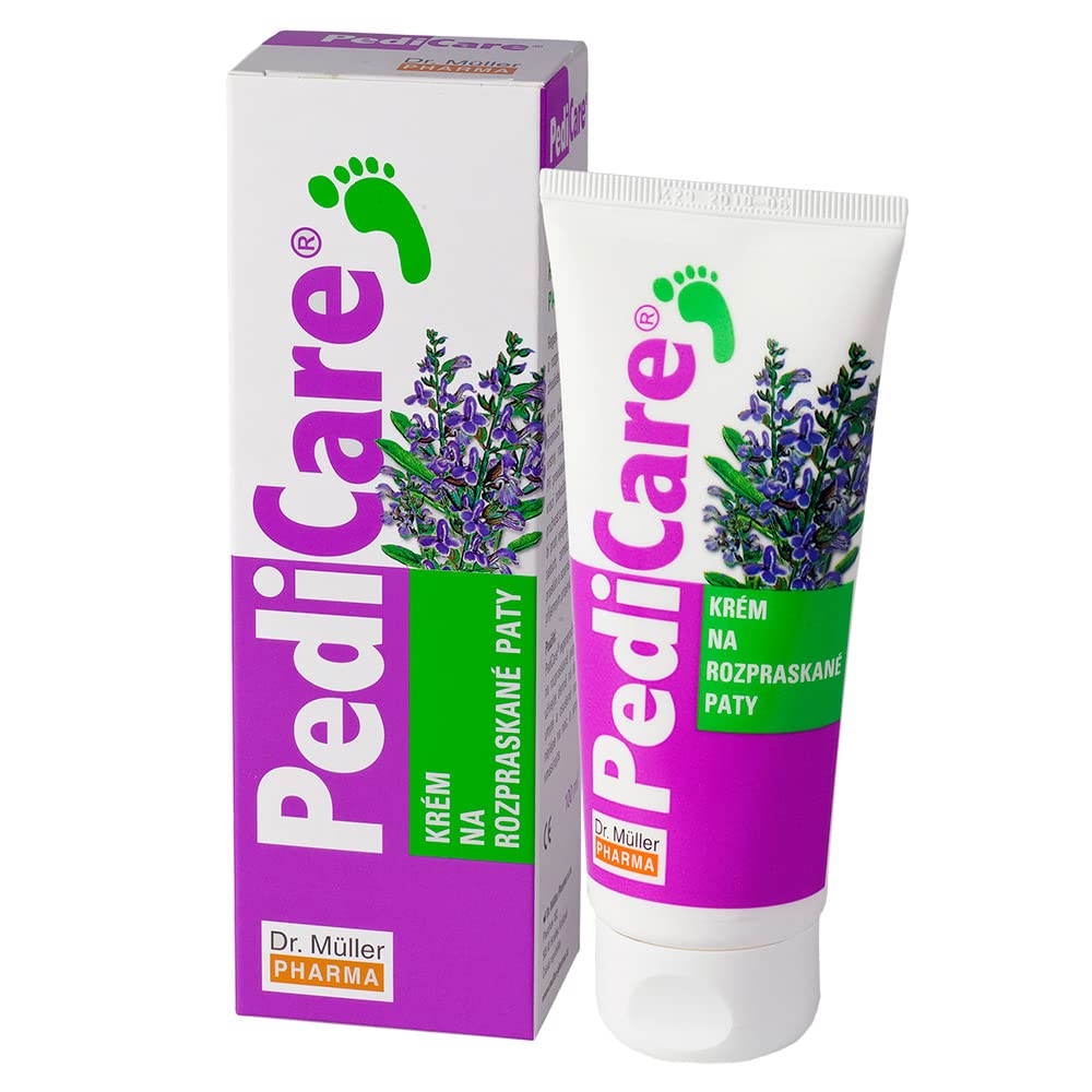 Dr. Muller Pharma Pedicare Cream for Fissured Heels, Regenerates Cracked Heels Skin, 3.38 Fl Oz (100 ml)