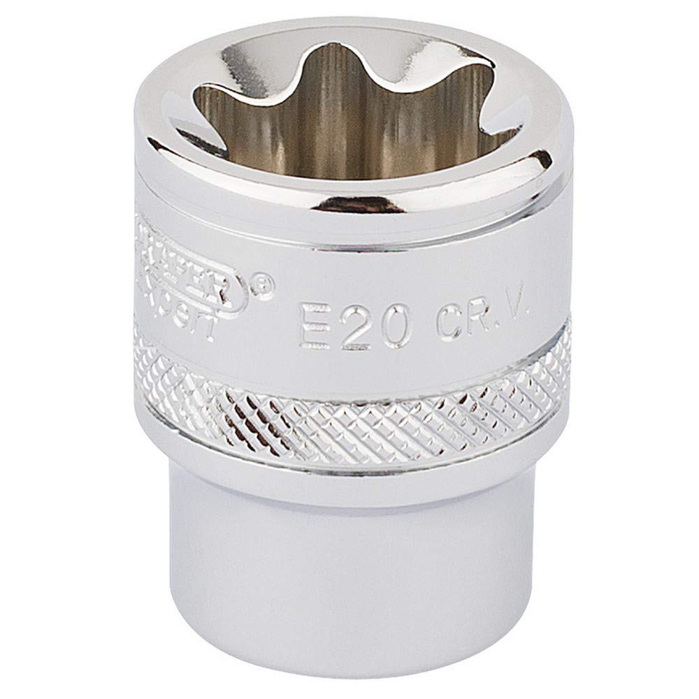 Draper 34265 Draper TX-STAR Socket 3/8"" Sq Dr E20