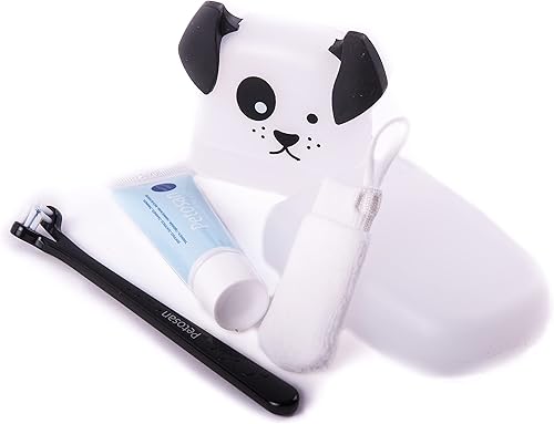 Miniatura 7 de Petosan - Kit dental de raza para cachorros y juguetes con cepillo de dientes, pasta de dientes y limpiador de microfibra