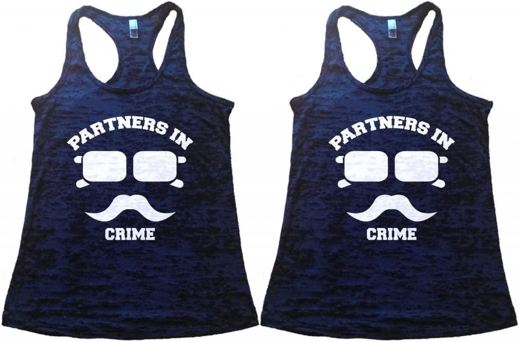 Shirts By Sarah Women's Best Friend Tank Tops Partners In Crime Hipster