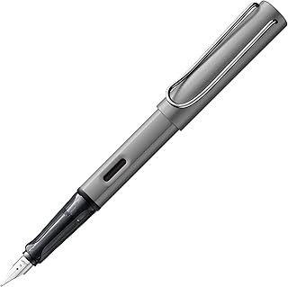 LAMY(ラミー)AL-star グラファイト 万年筆 - 人間工学に基づいたグリップとスチール製のペン先 サイズ F - 軽量アルミニウム製ボディ - LAMY T 10 ブルーカートリッジ 付き - 右利き用