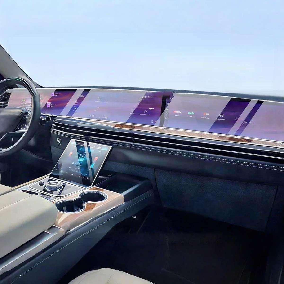 Car Interior Center Console Media Dashboard Navigation TPU Protector Film Anti-Scratch, for Cadillac Escalade 2025 2026