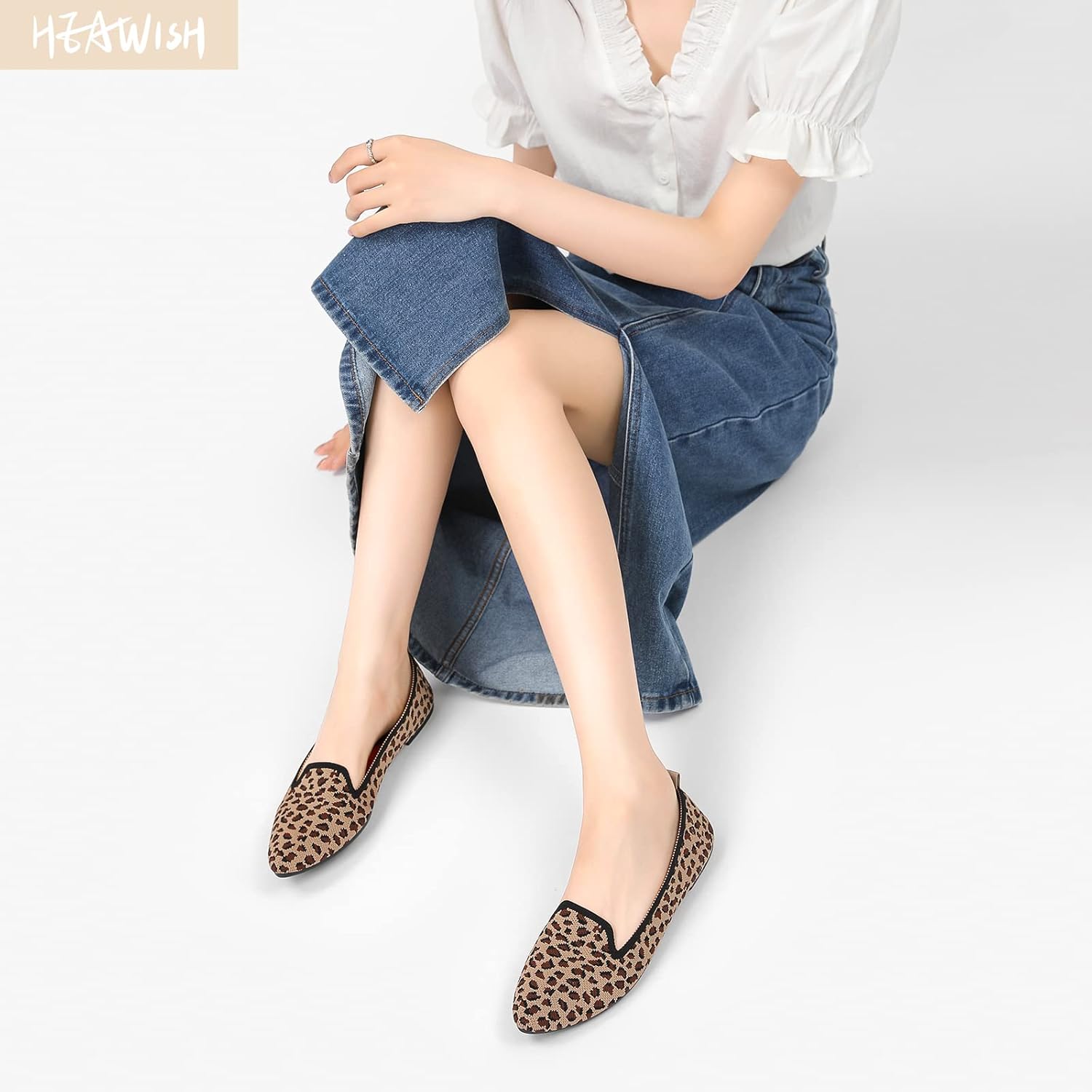 HEAWISH Women’s Flats Shoes Pointed Toe Ballet Flats Dressy Comfortable - Image 3