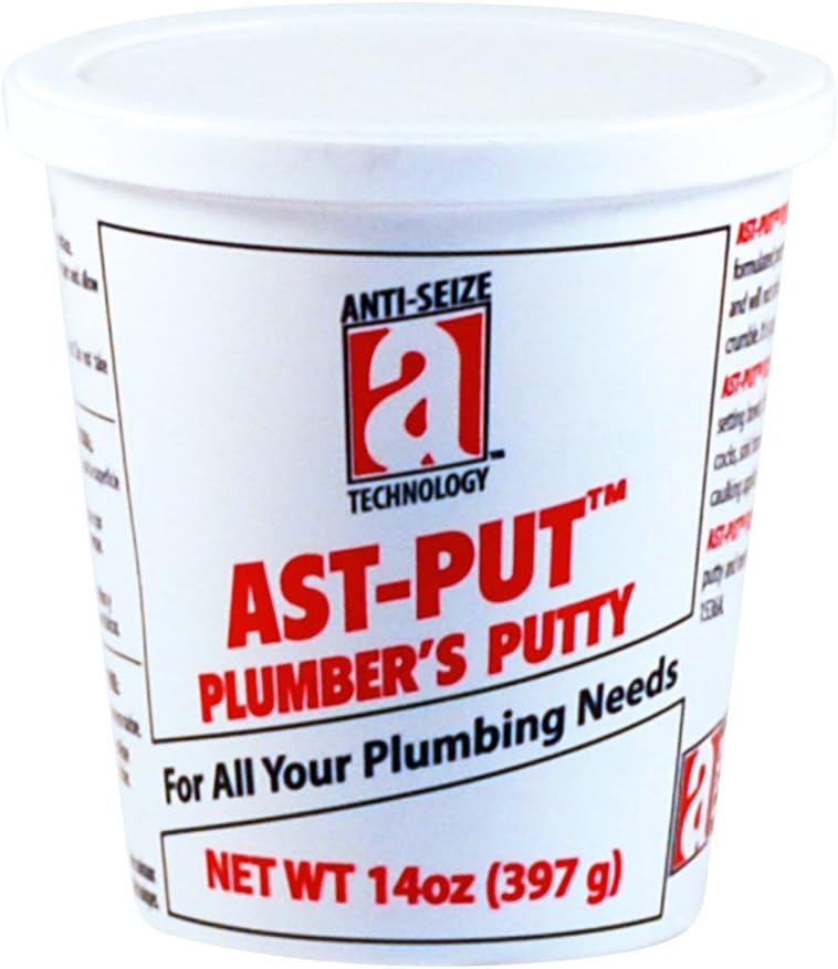 Anti-Seize Technology AST-PUT 25201 Plumber's Putty, Professional Grade, Tan, 14 oz. Tub