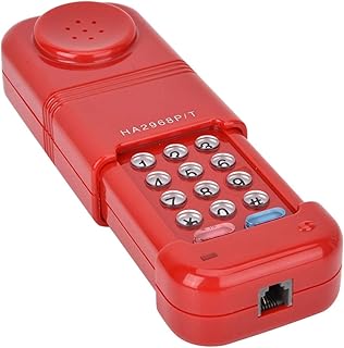 Phone Line Tester,ASAHTA Phone Line Cable Tester Fiber Optical Tool DTMF Caller ID Auto Detection Search Machine,Phone Cable Tester with Ringer ON/Off Function,Redial/Hang Up Function.(Red)