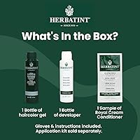 Vista 5 de Herbatint Permanent Haircolor Gel, 4N Chestnut, Alcohol Free, Vegan, 100% Grey Coverage - 4.56 oz (3 Pack)