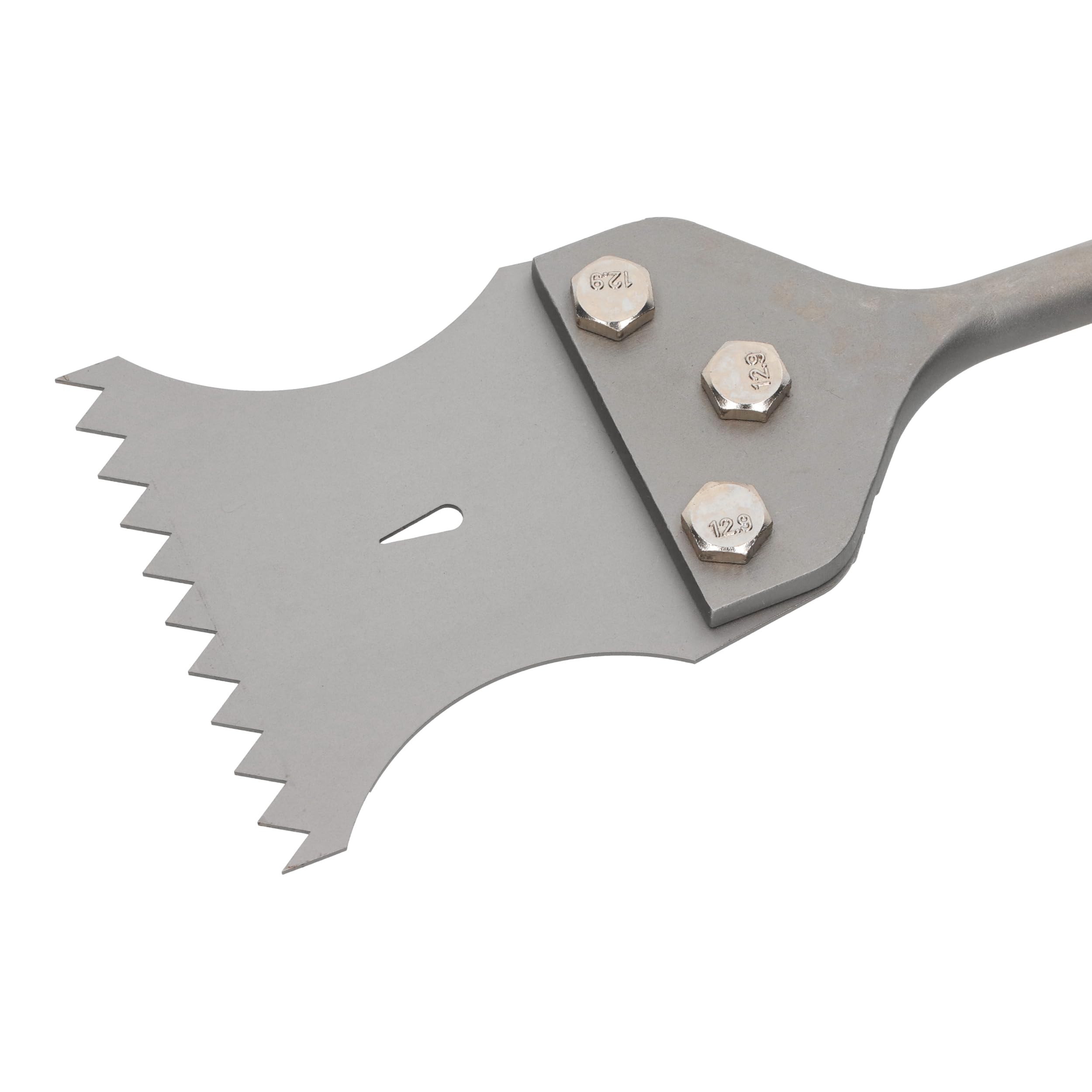 WERHE Scalpello dentato SDS Plus 100 mm, lunghezza 175 mm - Rimozione di intonaco/colla per piastrelle, scalpello raschietto/dentato per martello a percussione, lama di ricambio