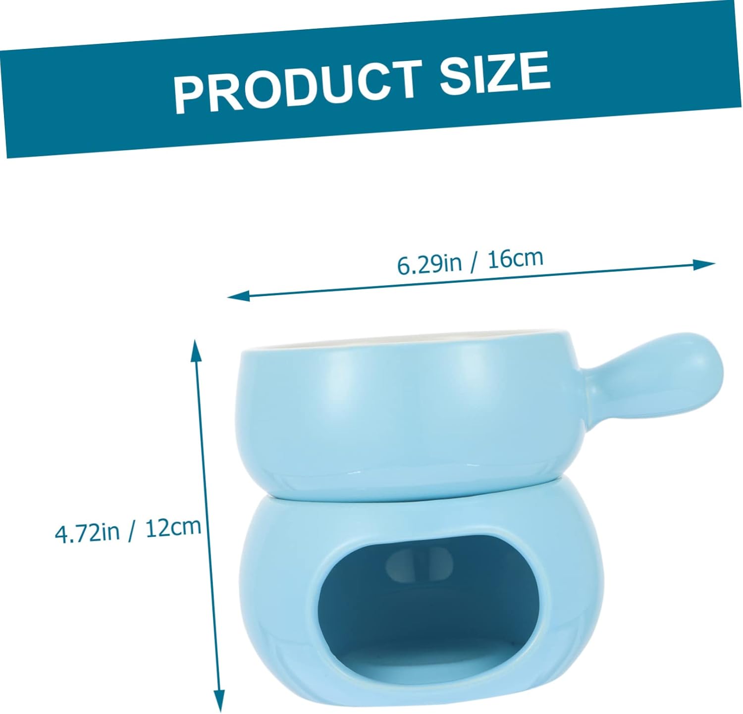 Alipis Ceramic Cheese Melt Pot Set Chocolate Fondue Maker Party Fountain for Chocolate Baking Tool Furnace Stove Easy Clean