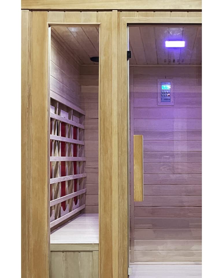 Sauna Firlandese Tradizionale ed infrarossi Multifunzione (SAUNA 180X140 CM 5 POSTI)