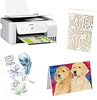 Vista 3 de 50 hojas de cartulina crema de 8.5 x 11 pulgadas, hojas de cartulina pesadas, papel de invitación en blanco, tarjetas de felicitación imprimibles