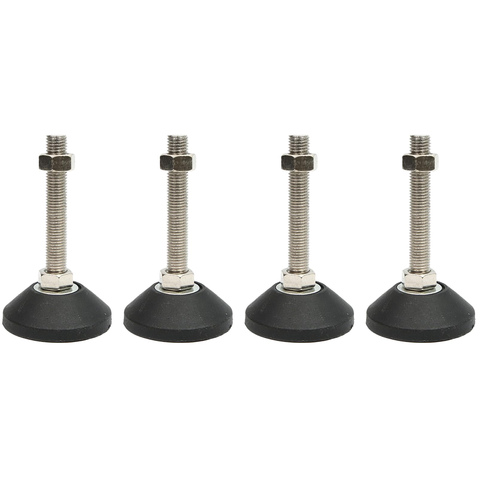 BORDSTRACT Furniture Leveling Feet, 4 pcs M10 Heavy Duty Height Adjuster Foot Feet Leveler Thread Size for Tables, Chair, Sofa, Workbench, Dresser, Bench, Cabinets(D40*M10*L30)