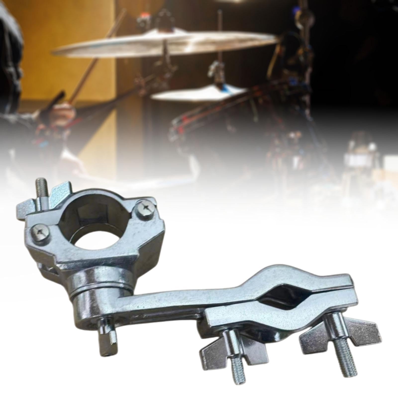 Harilla Abrazadera de Extensión para Batería, de Metal, Soporte para Cencerro de Práctica, Accesorios para Instrumentos de Percusión, Abrazaderas de Montaje P