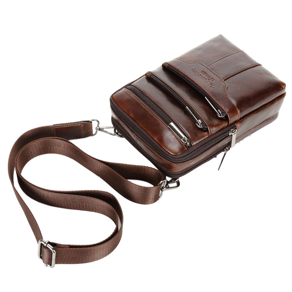 Borsa A Tracolla In Pelle Vintage Per Uomo Donna Custodia Per Telefono Fondina Travel Business Crossbody Pack Portafoglio A Tracolla Satchel Sling Chest Pouch