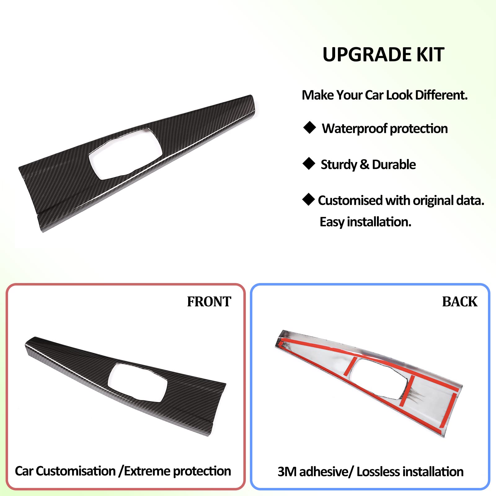 Panneau De Bouton Multimédia En ABS Pour Console Centrale De Voiture Pour BMW Série 3 F30 F34/4 Series F33 F36 2013-2019 (conduite à Droite, Texture