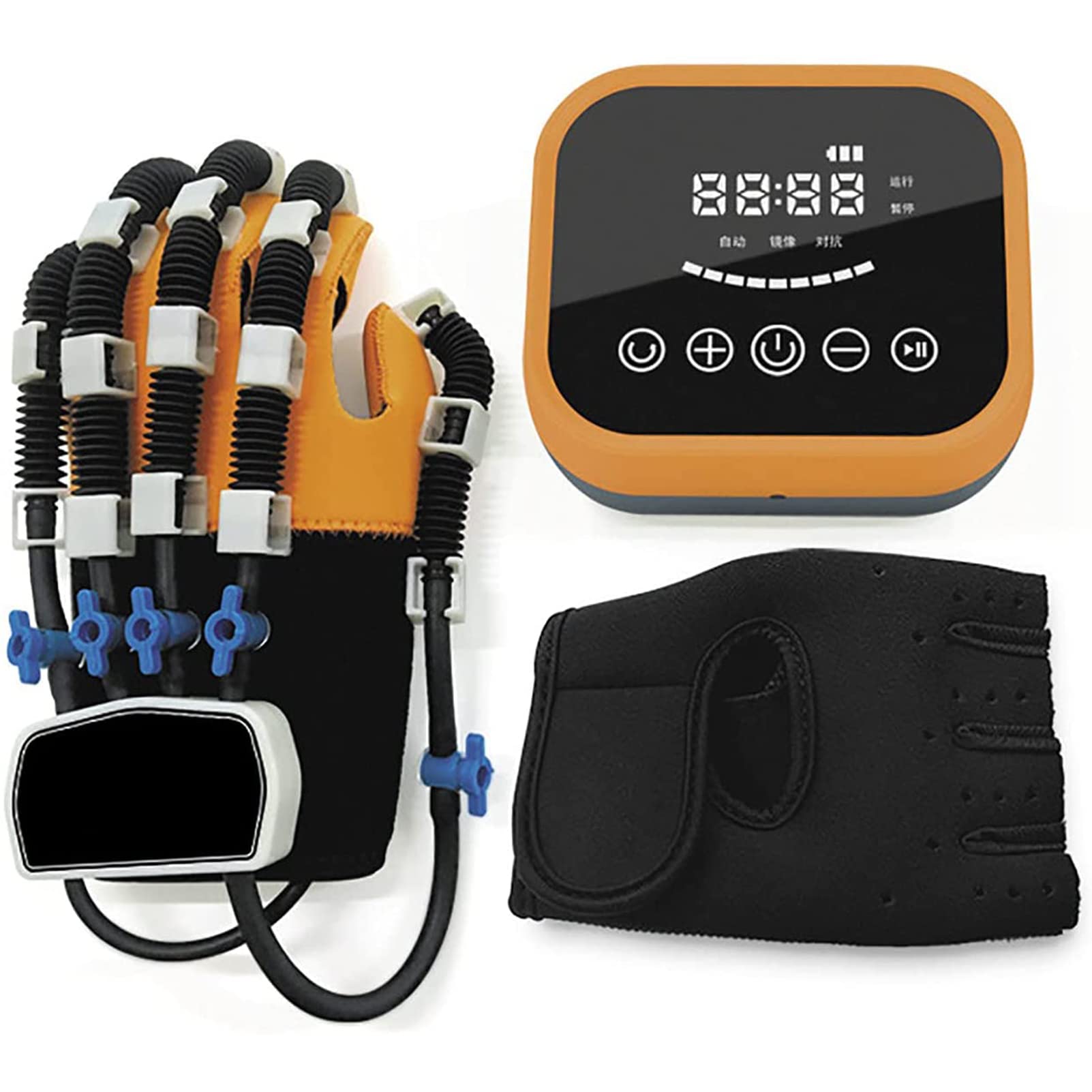 RSGK Dispositivo Eléctrico De Entrenamiento De Manos con Dedos, Guantes De Rehabilitación De Dedos para Pacientes con Hemiplejía por Accidente Cerebrovascular con Disfunción De La Mano