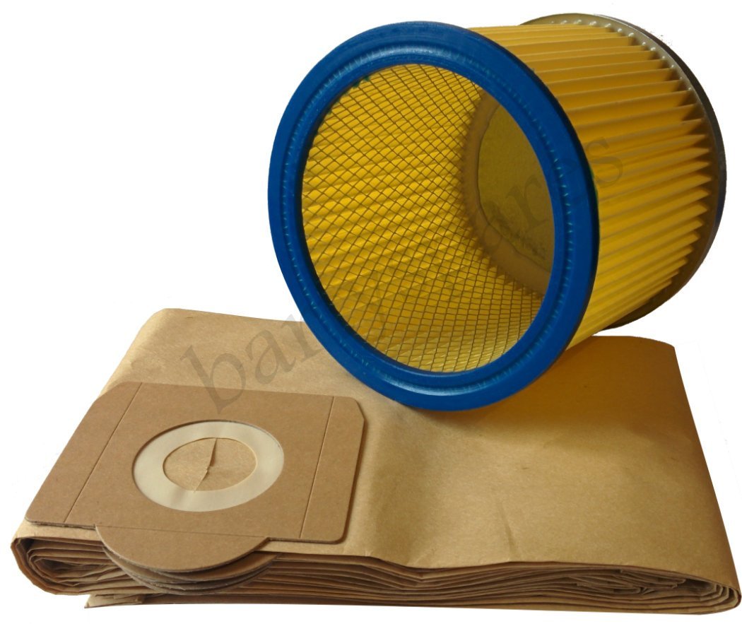 bartyspares® FILTER & DUST hoover BAGS for EARLEX POWERVAC COMBIVAC WD1000 WD1100 WD1200P