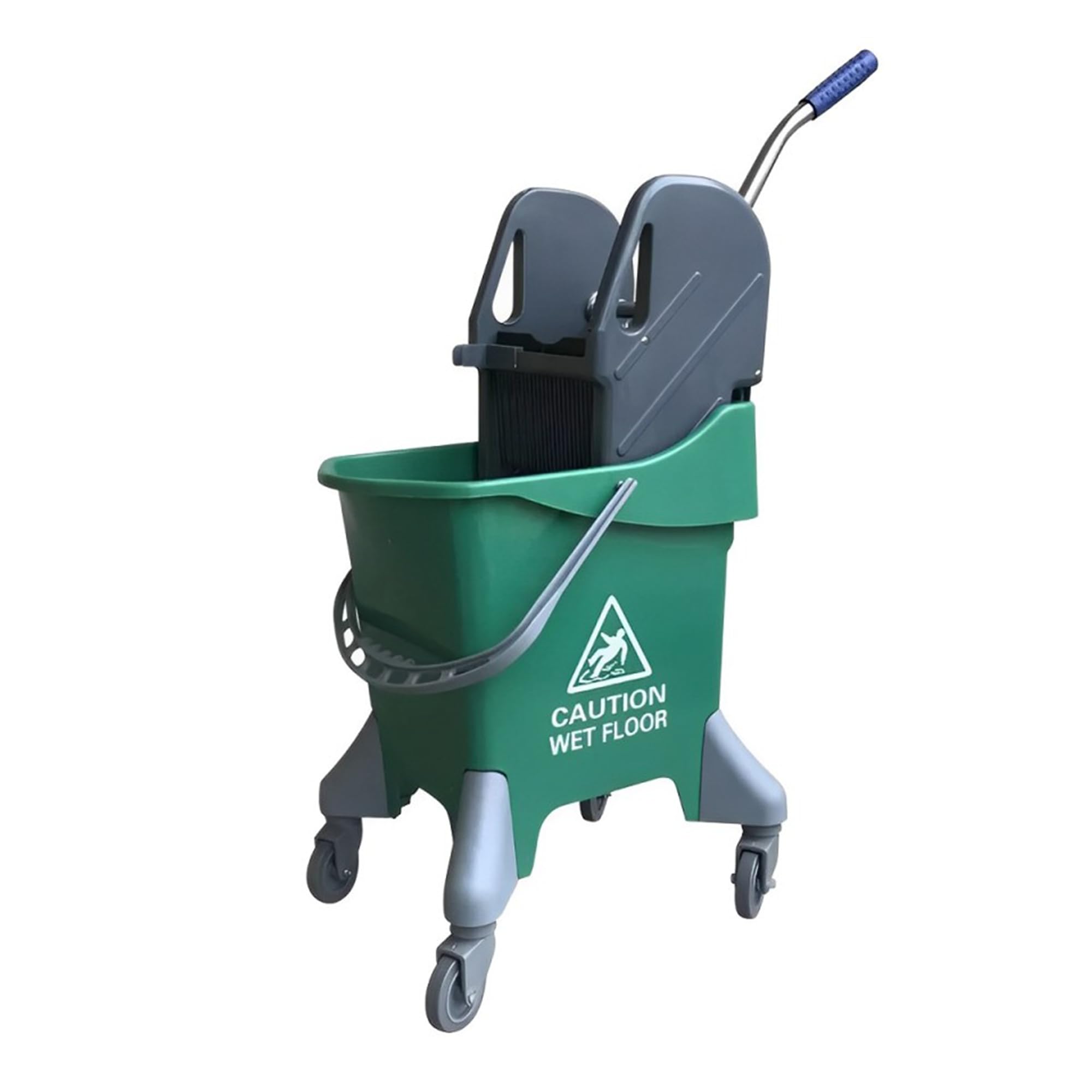 Secchio per mocio commerciale con strizzatore, 31 litri, secchio per mocio kentucky con design ergonomico, sistema di pulizia efficiente, facile da riempire e svuotare, carrello di pulizia