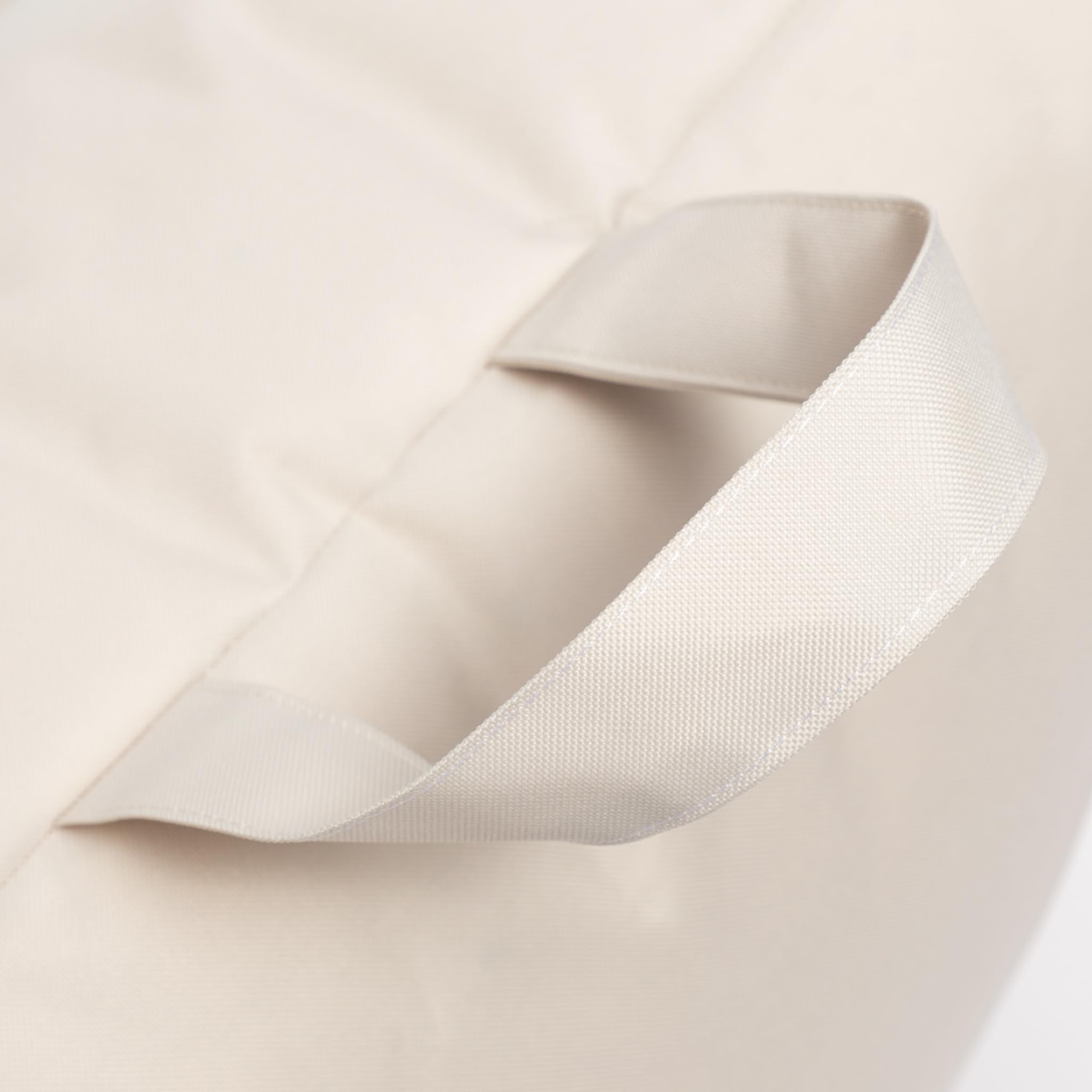 Ecopuf - Pouf Poltrona a Sacco da Esterno Chaise Longue - Puffo per Sedersi con Tasca Portaoggetti e Maniglia - Puff in Tessuto Impermeabile - Poltrona Relax - Arredamento Casa - Panna Nc18