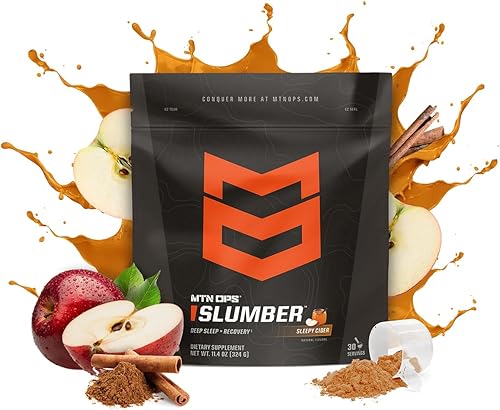 MTN OPS Slumber - Suplemento de recuperación muscular y sueño profundo - 30 porciones, sidra somnolienta