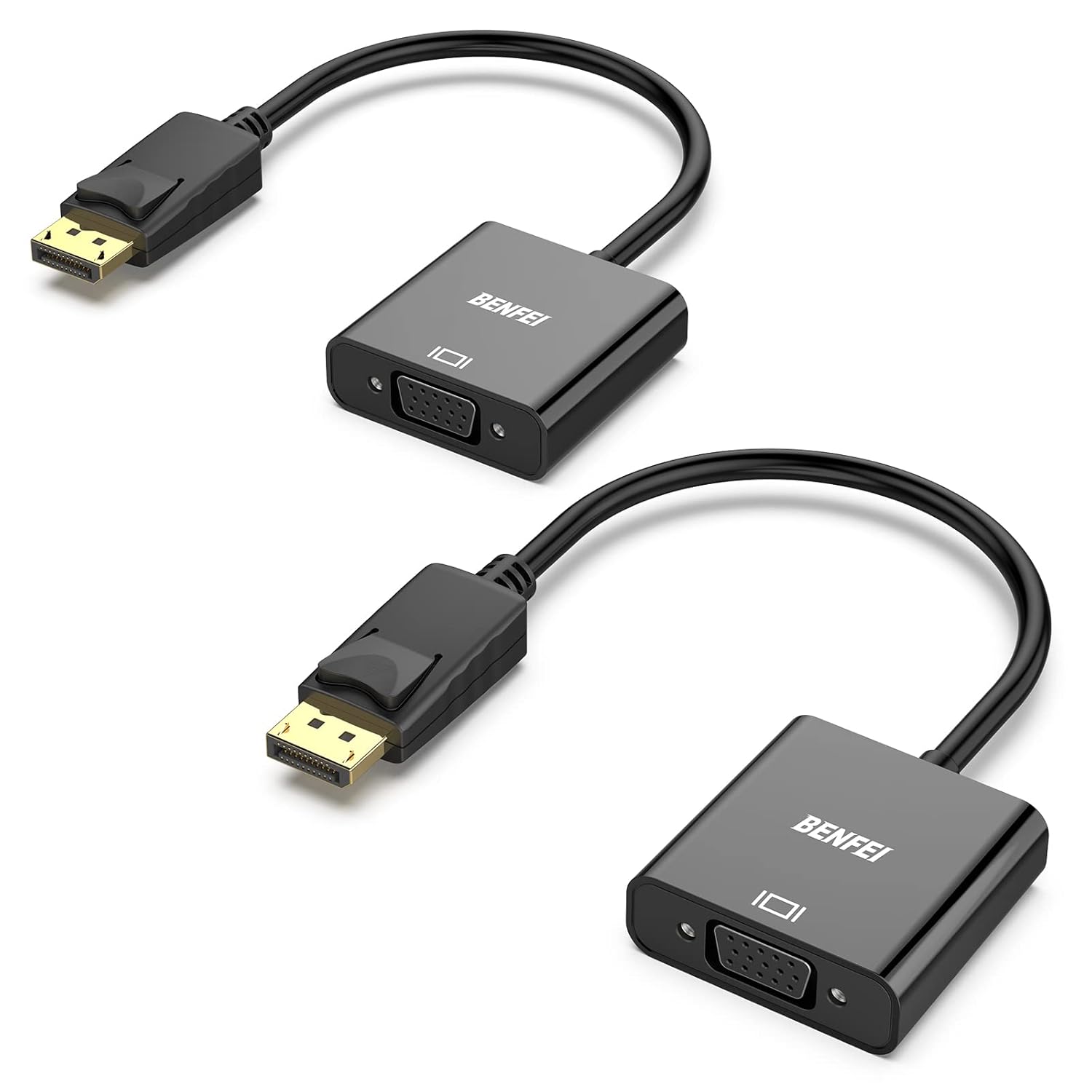 BENFEI DisplayPort to VGA, Gold-Plated DP to VGA Adapter (Male to Female) Compatible for Lenovo, Dell, HP, ASUS