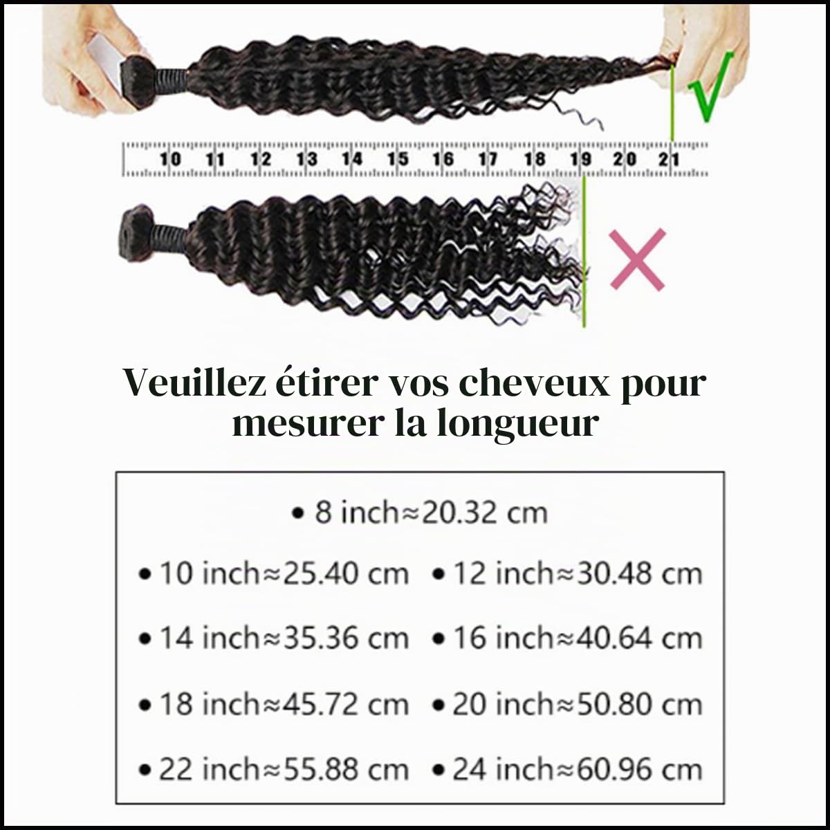 Tissage Bouclé Naturel Cheveux Humain Deep Wave Curly Mèche 182022 Pouces