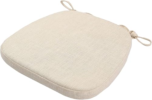Miniatura 10 de ZYHOONE Almohadillas para sillas de comedor  Cojines de asiento antideslizantes con funda lavable a máquina y lazos para sillas de cocina de madera
