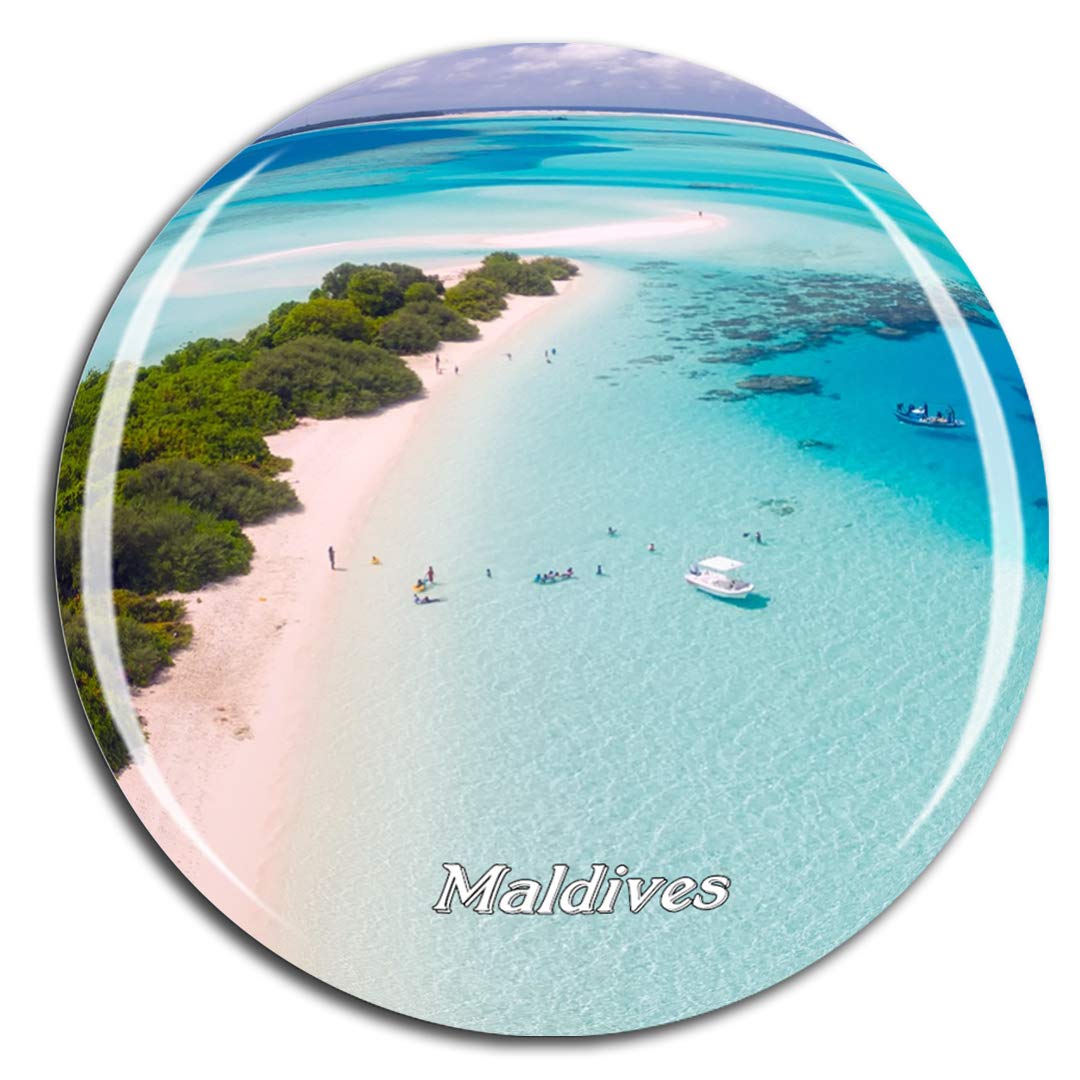 Weekino Irufushi Maldives Fridge Magnet 3D Crystal Glass Tourist City Travel Souvenir Collection Gift Strong Refrigerator Sticker